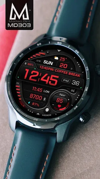 MD303 Digital watch face screenshot 4