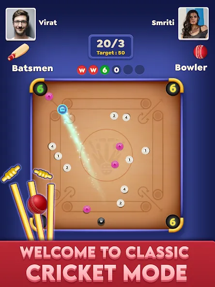 Carrom Cricket: Disc Pool Game screenshot 11
