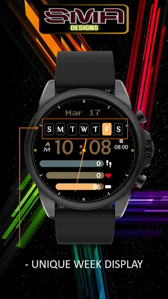 Modern Dashboard Watch Face 03 screenshot 17