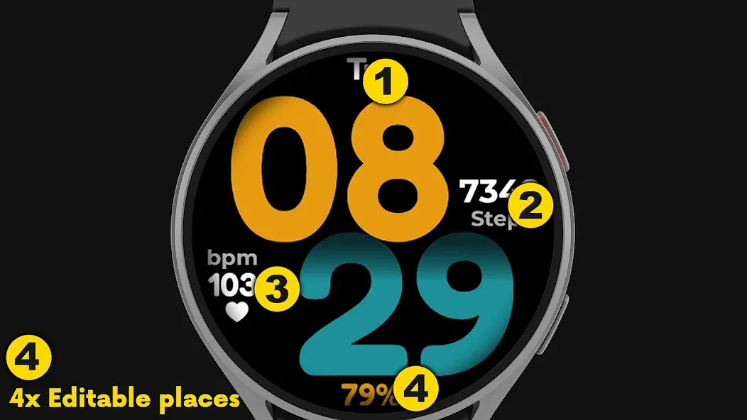 CC Clean 21 Watch Face screenshot 2