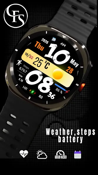 FSW315 Digital Watch Face screenshot 4
