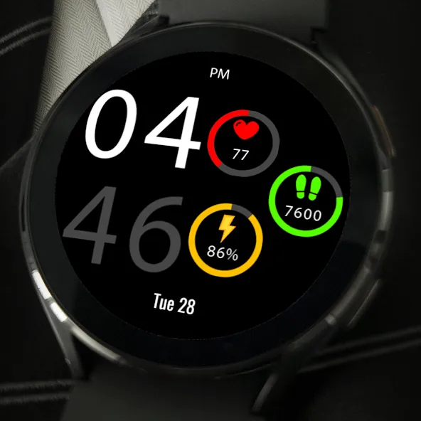 Key043 Digital Watch Face screenshot 5