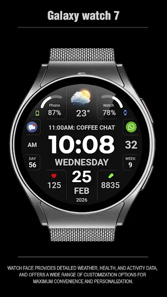 WFP 346 Digital watch face screenshot 4