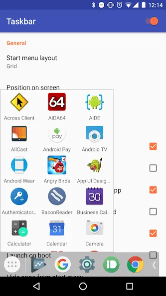 Taskbar screenshot 1