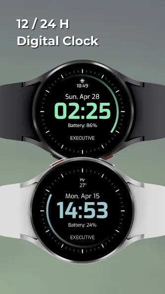 EXD036: Digital Watch Face screenshot 2
