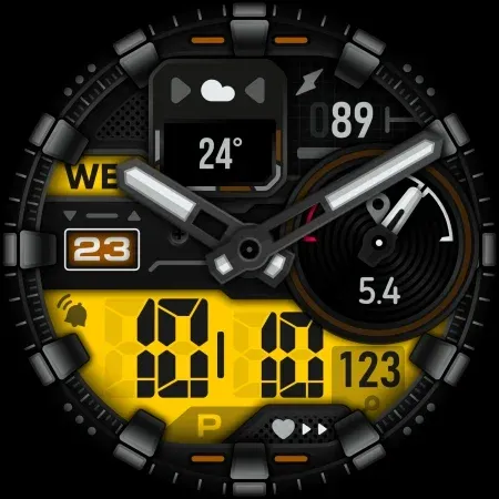 SH039 Watch Face, WearOS watch screenshot 11