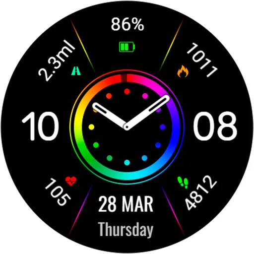 Minimal RATON URX77 Watch face screenshot 21