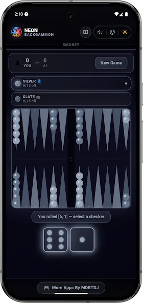 Neon Backgammon Master Offline screenshot 6