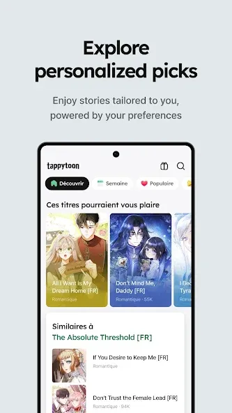 Tappytoon Comics, Webtoons, BD screenshot 4