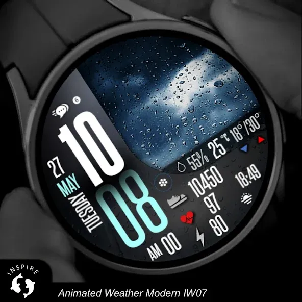 Animated Weather Modern IW07 screenshot 4