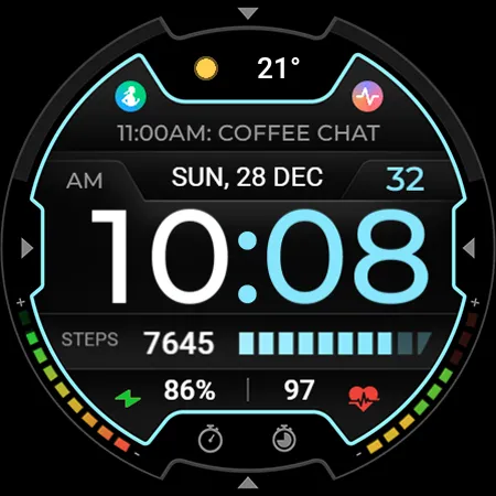 TVV Sport 9 Digital Watch Face screenshot 9