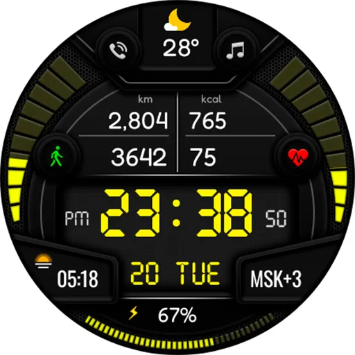 Digital Sport BPV1 Watch Face screenshot 16