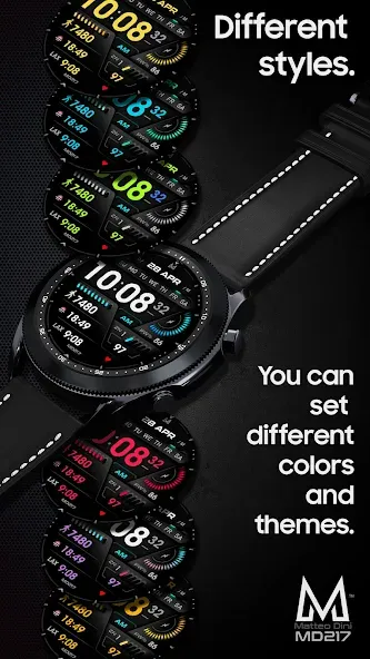 MD217 Digital watch face screenshot 6