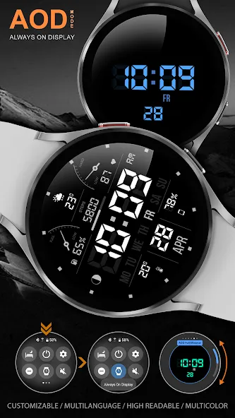 WFP 104 LCD watch face screenshot 8