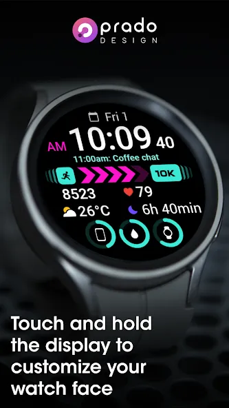 PRADO 75 Digital Watch Face screenshot 4
