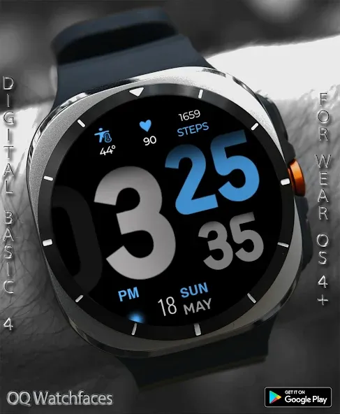 Digital Basic 4 Wear OS 5+ screenshot 2