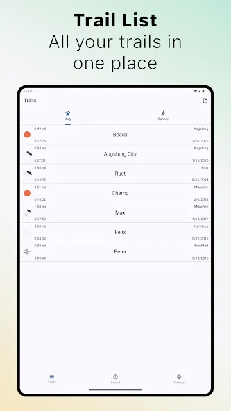 The Mantrailing App screenshot 7