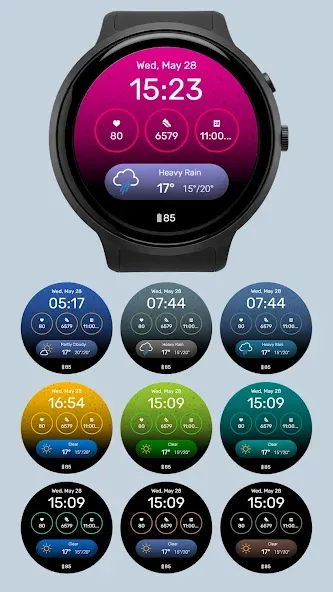 Digital Watchface D5 screenshot 3