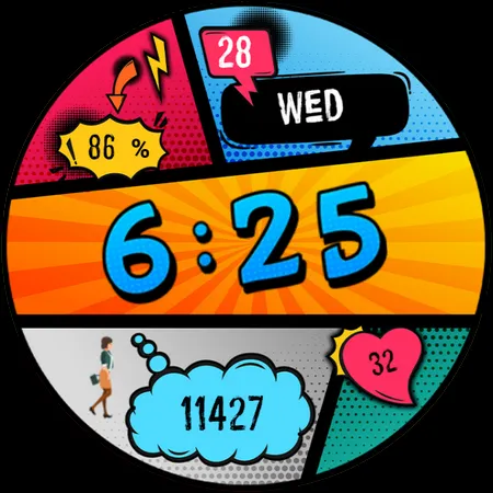 Pars Pop Art Watch Face screenshot 11