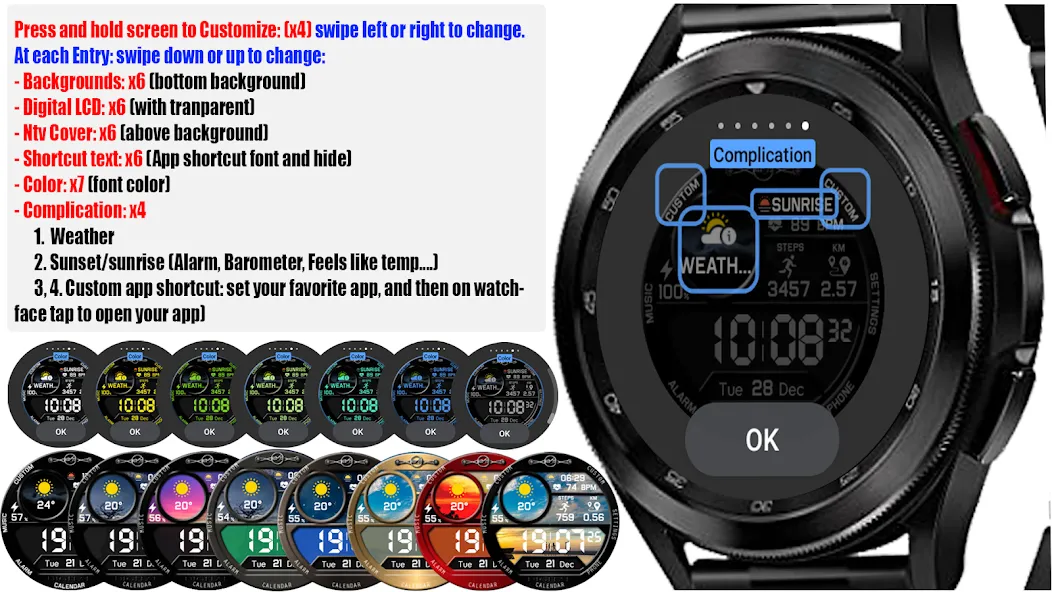 NTV352 - Digital Pro watchface screenshot 6