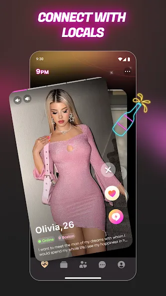 9PM - Match, Chat & Date screenshot 1