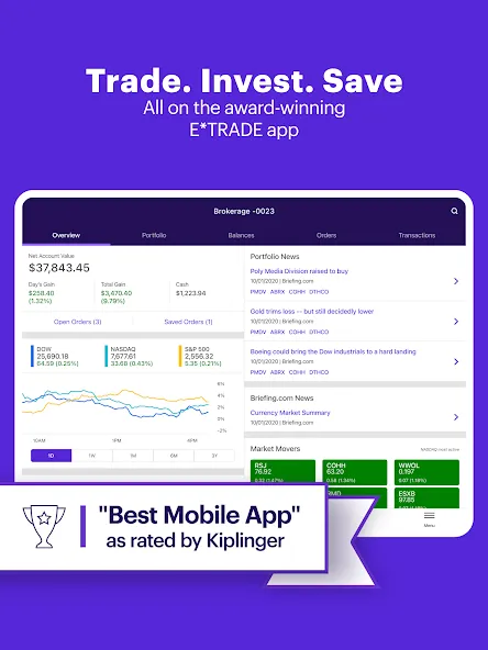E*TRADE: Invest. Trade. Save. screenshot 8