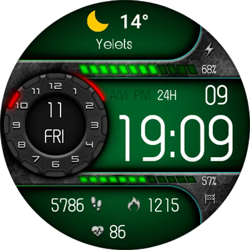 Digital Odaxuwo Watch face screenshot 20