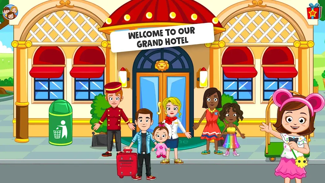My Town Hotel Games for kids screenshot 1