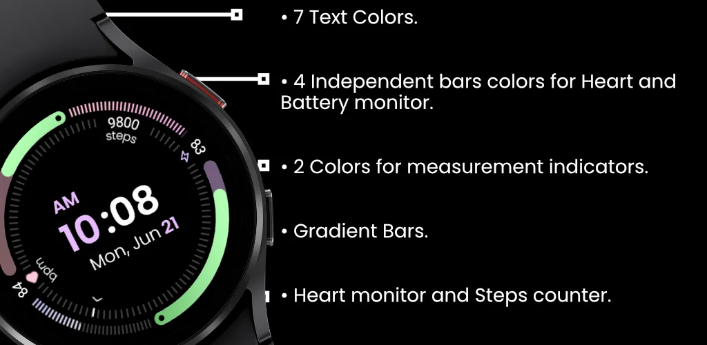 Dynamic Heart Watch Face screenshot 4