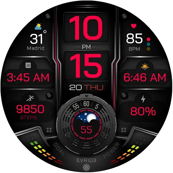 EVR103 Digital Watch Face screenshot 31