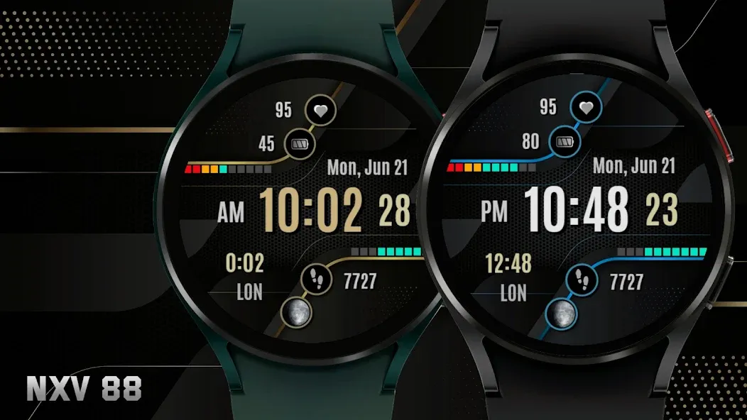 NXV88 Digital Watch Face screenshot 4