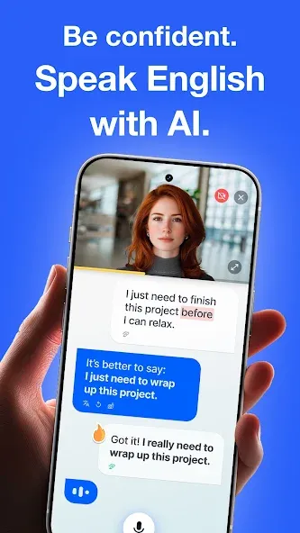 Speak English with Loora AI screenshot 1