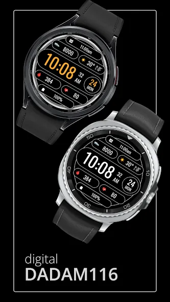 DADAM116: Digital Watch Face screenshot 1