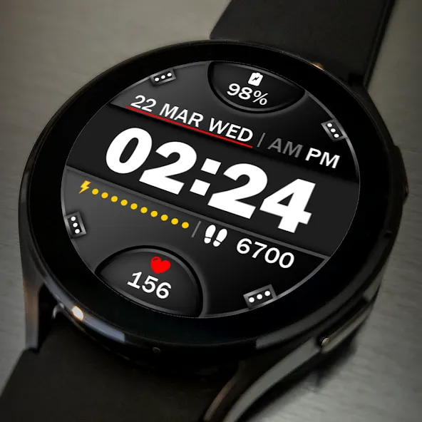 Digital Watch Face Key 015 screenshot 4