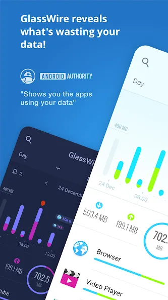 GlassWire Data Usage Monitor screenshot 1