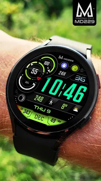MD229 Digital watch face screenshot 5