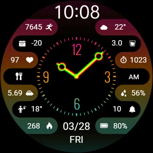 ZKin Watch Colorful Clock screenshot 8