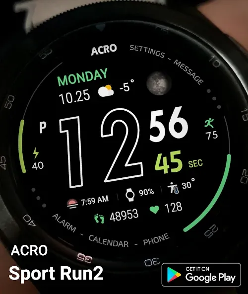 ACRO Sport Run2 Watchface screenshot 3