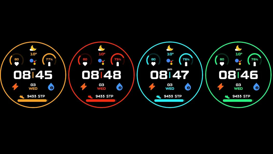 Night ver 16 - watch face screenshot 16