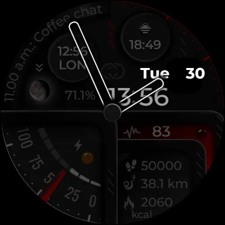 Digital Watch Face CUE101 screenshot 16