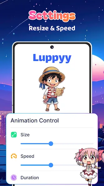 Live Anime Shimeji Screen Pets screenshot 4