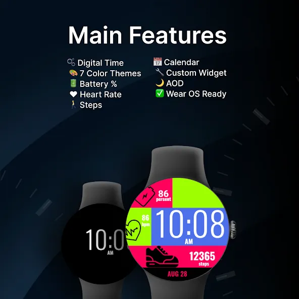 Bubble Gum Watch Face screenshot 2
