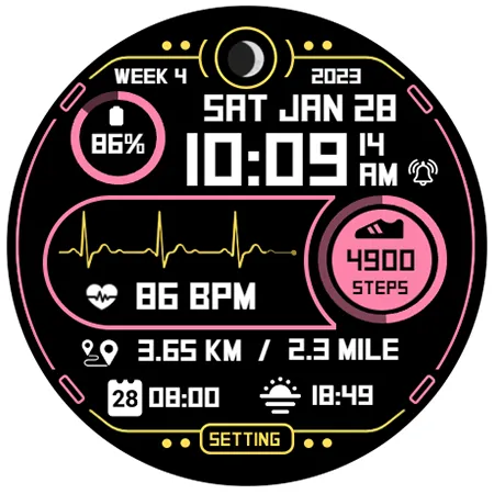 Step Up 3 - Digital Watchface screenshot 8