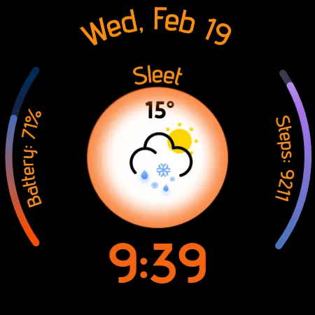 Digital Watchface D10 screenshot 30