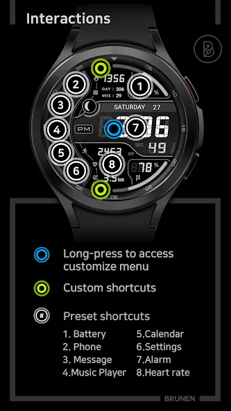 BRN106 : Watch Face screenshot 5