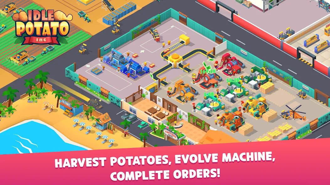 Potato Inc - Tycoon, Idle screenshot 1