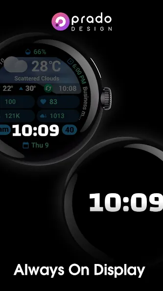 PRADO 95 Weather Watch Face screenshot 7