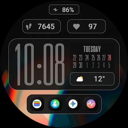 TVV Modern Layout Watch Face screenshot 9