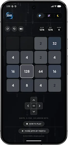 2048 Pro Offline Glass Edition screenshot 3