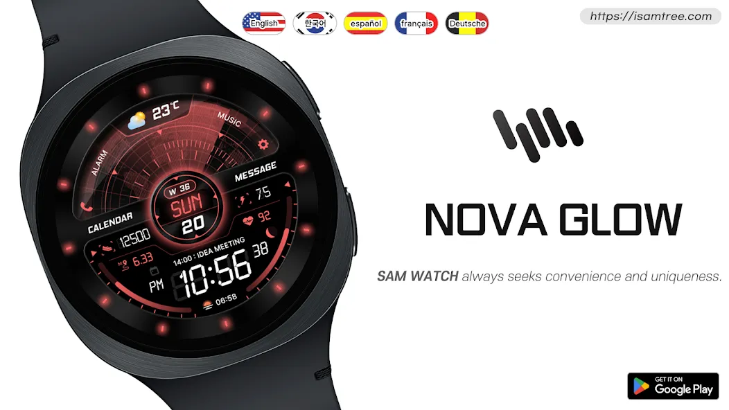 SamWatch Nova Glow screenshot 1